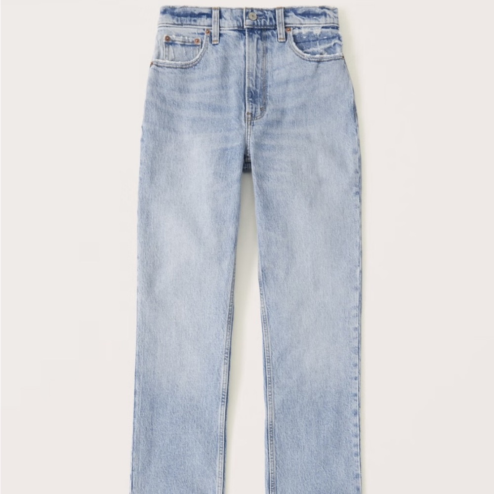Abercrombie & Fitch Light Blue Straight Leg Jeans